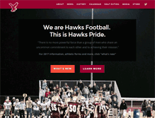 Tablet Screenshot of hawksfootball.org